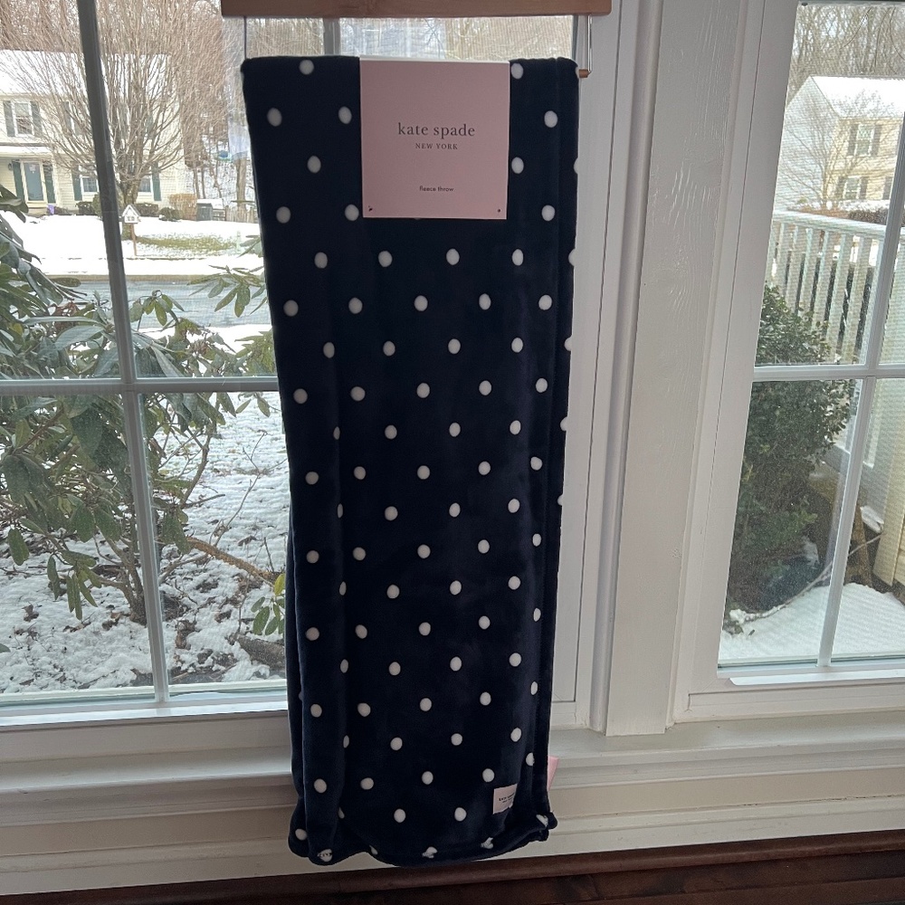Kate Spade Throw Blanket NWT